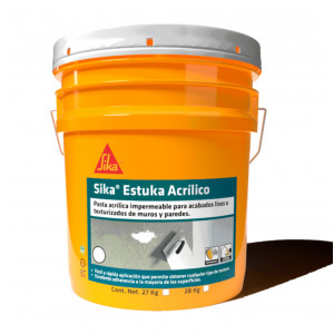 SIKA ESTUKA ACRILICO F BLANCO  CUB 27 KG - 